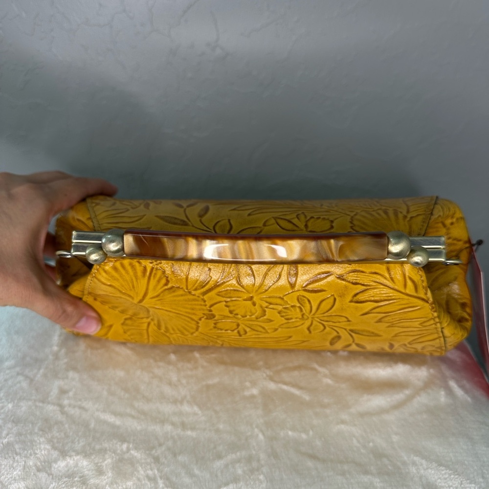 Patricia Nash Mustard Floral Embossed - Picture 6 of 13